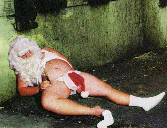 santa drunk